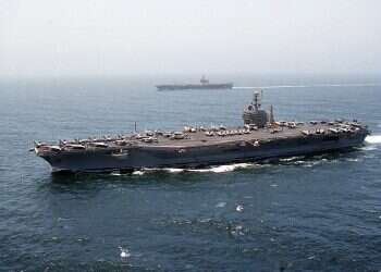 Report: Iran Guard monitors US aircraft carrier with drone